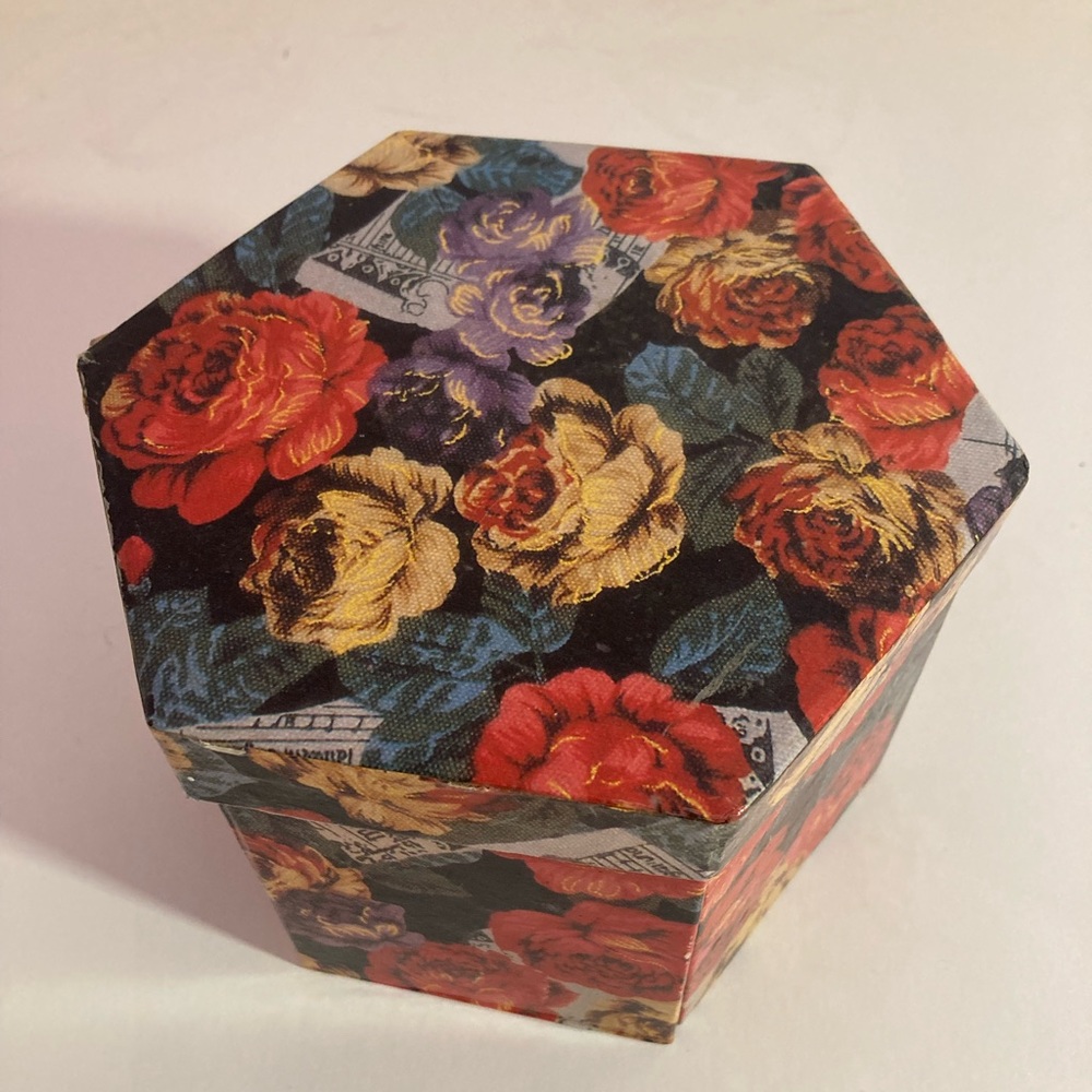 Vintage Hexagonal Jewelry Box